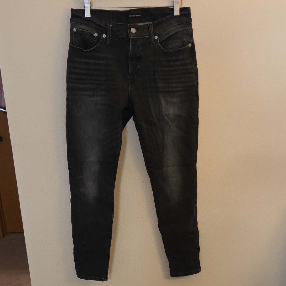 Lucky Brand Women's Dark Gray Skinny Jeans (Ava) 10/30 R